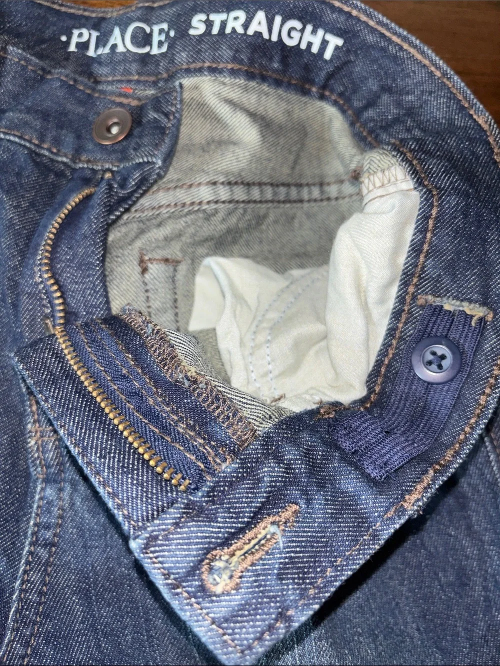 Children’s Place Dark Blue Denim Jeans Size 12 Straight Leg NWOT